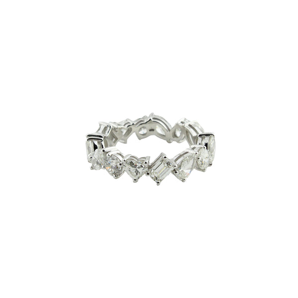 Multi-Shaped Diamond Full Eternity Ring