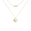 Heart with Multicolored Stone Necklace