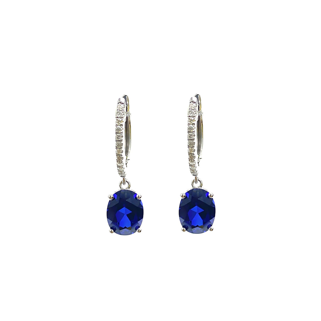 Life’s A Party Sapphire Hoop Earrings