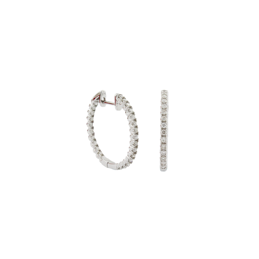 Diamond eternity earrings Clearance