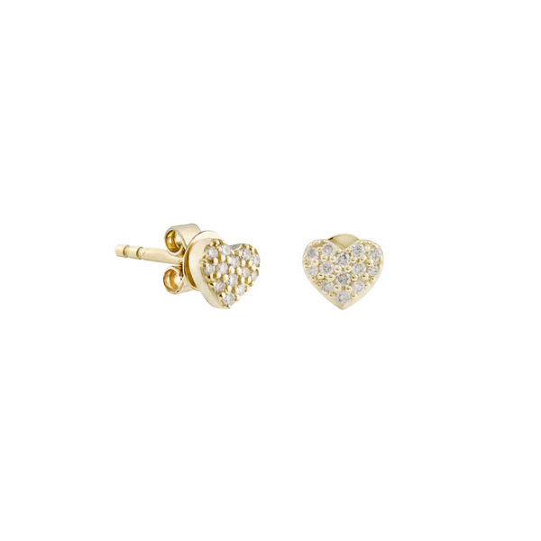 Game Changer Heart Diamond Stud Earrings