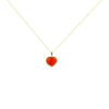 Red Agate Heart-Shaped Necklace
