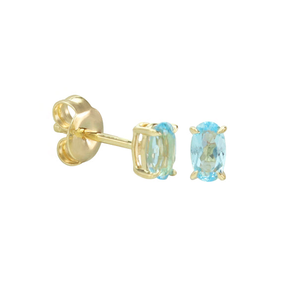 Just Wear 'Em Blue Topaz Stud Earrings