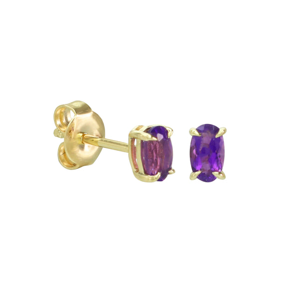 Just Wear 'Em Amethyst Stud Earrings