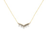 Sleek Chandelier Freshwater Pearl Necklace with Cubic Zirconia