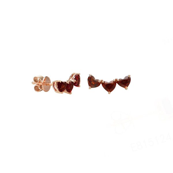 Take The Hint Garnet Stud Earrings