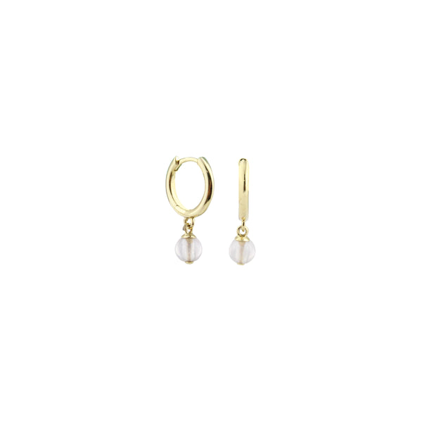 GJEC068M - 3/4 Hoops Earrings in Gold