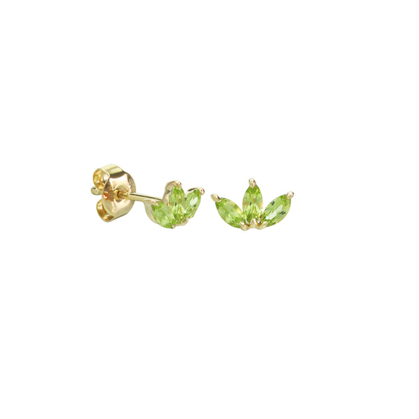 Take The Hint Peridot Stud Earrings