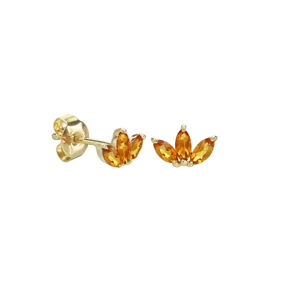 Take The Hint Citrine Stud Earrings