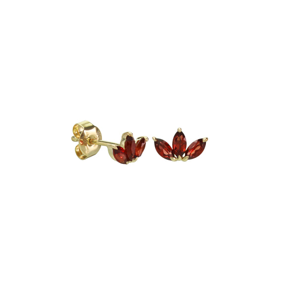 Take The Hint Garnet Stud Earrings