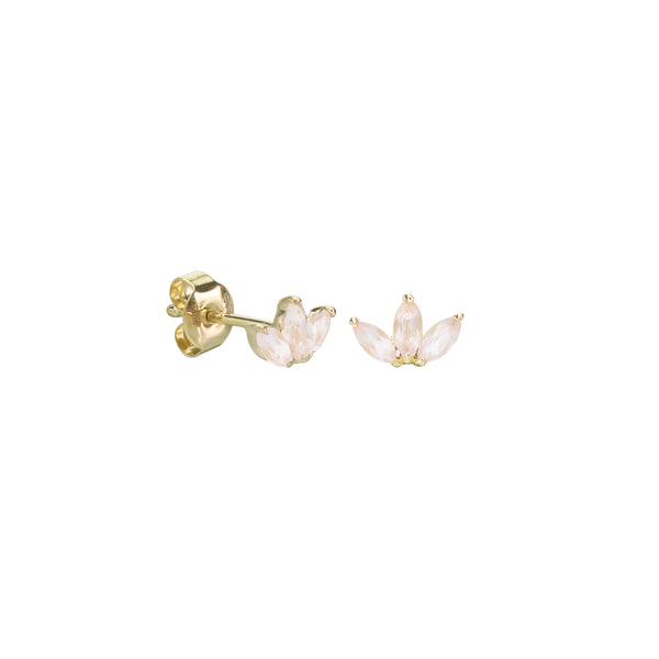 Take The Hint Rose Quartz Stud Earrings