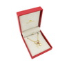 Heart & Cross in 18K Yellow Gold Carabiner Paperclip Necklace