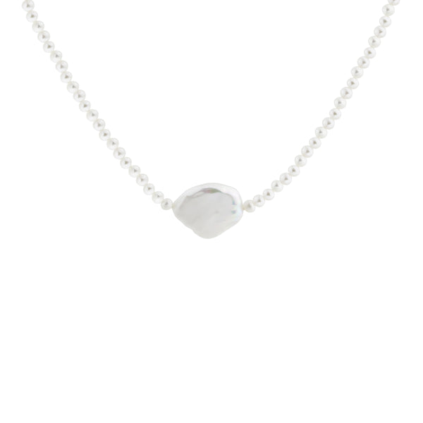 Ocean Pearl Teardrop Necklace