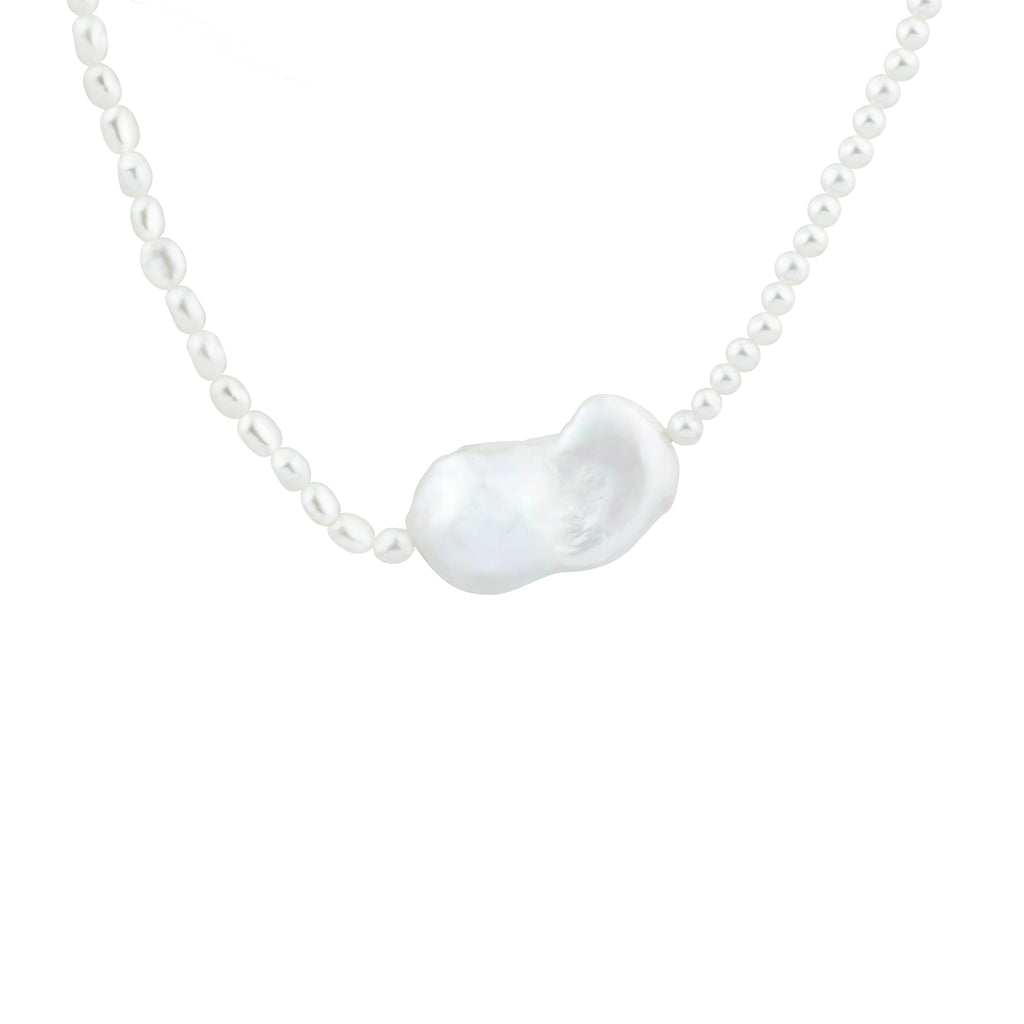 Ocean Pearl Teardrop Necklace