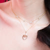 Mama Diamond Station Name Necklace in 14K Yellow Gold