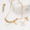 Miraculous Mary and Cross Charms in Friendship Bracelet