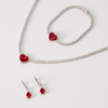 All You Need Is Love Ruby Tennis Necklace