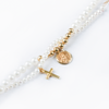 Our Lady of Perpetual Help in 14K Yellow Gold Freshwater Pearl Bracelet