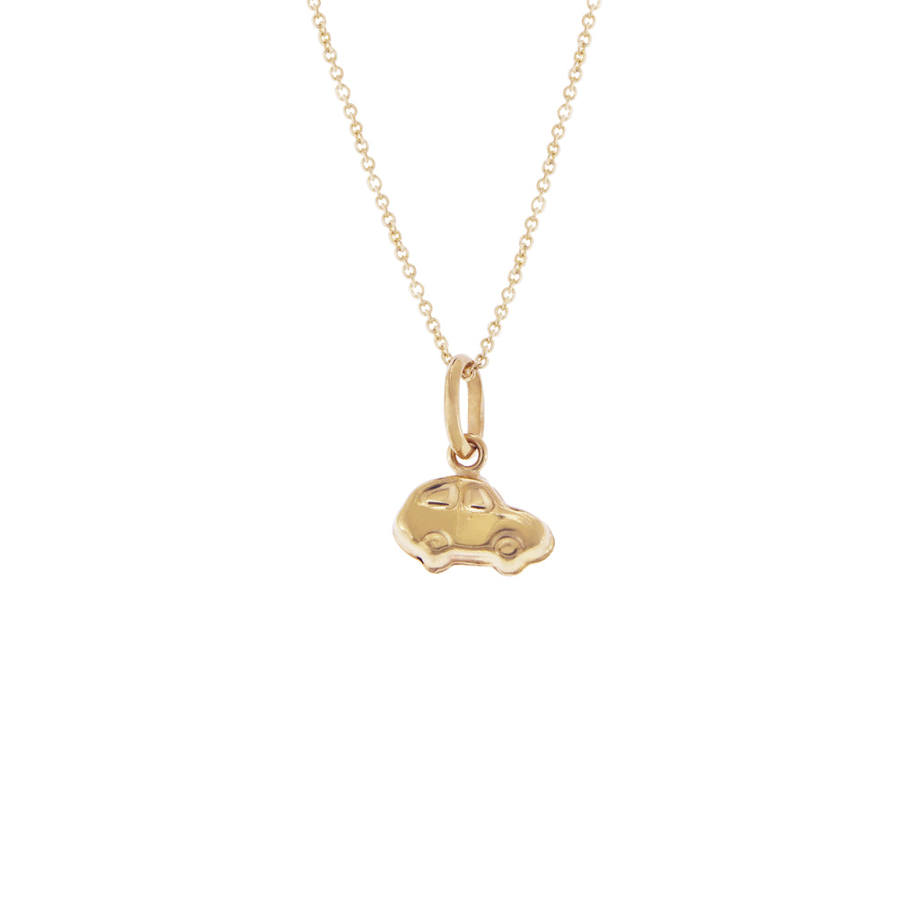 18k Yellow Gold Necklace with Car Charm