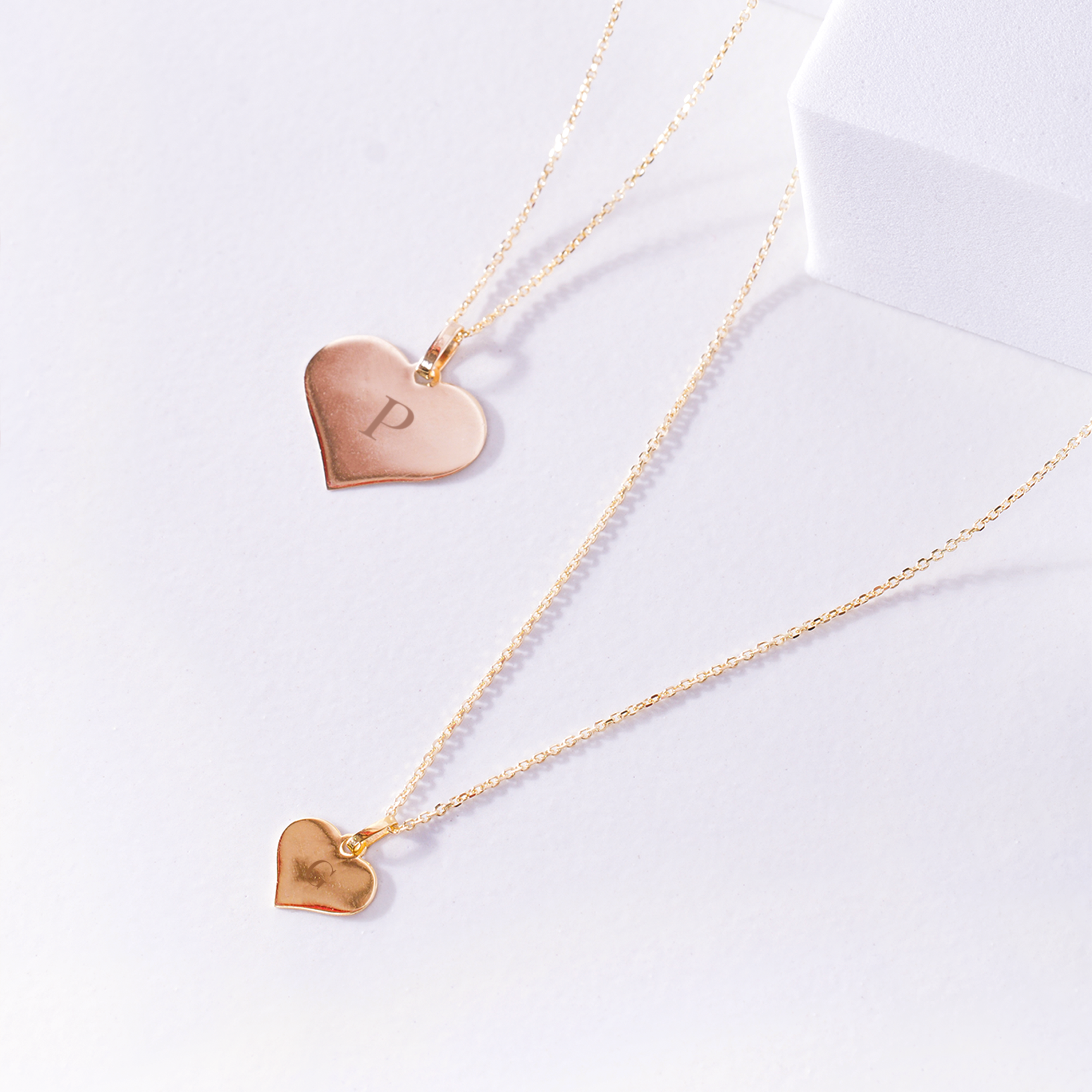 Cherie Yellow Gold Heart Pendant