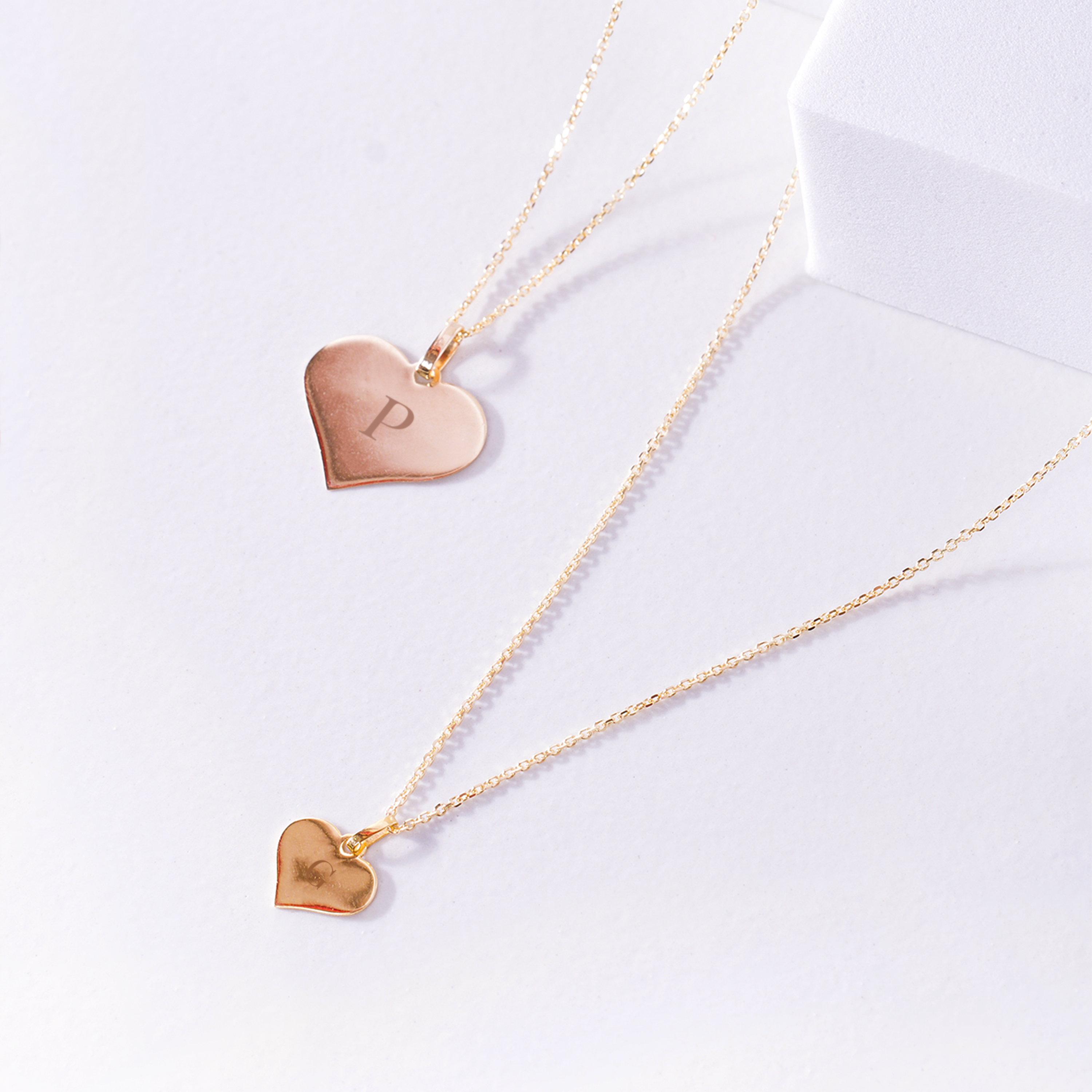 Cherie Yellow Gold Heart Necklace