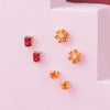 Babe, Just Be Yourself Citrine Floral Stud Earrings