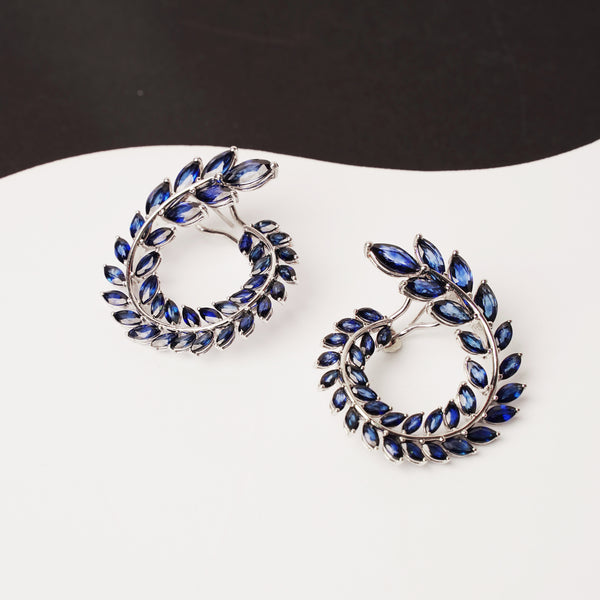 Sapphire Arch Earrings