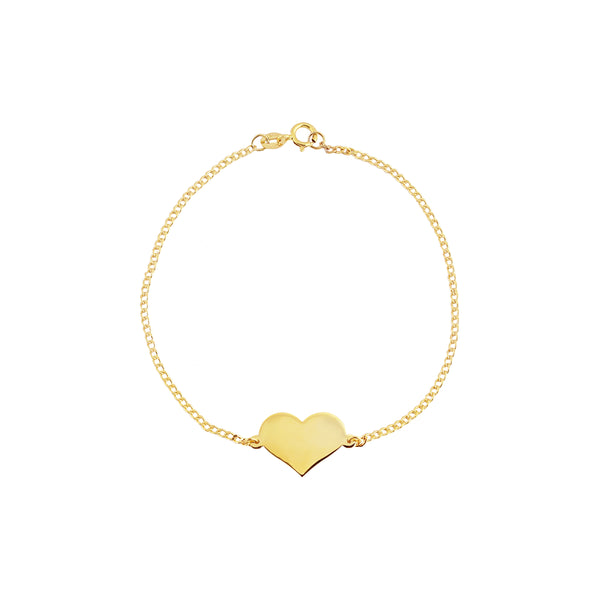 Yellow Gold Heart Bracelet