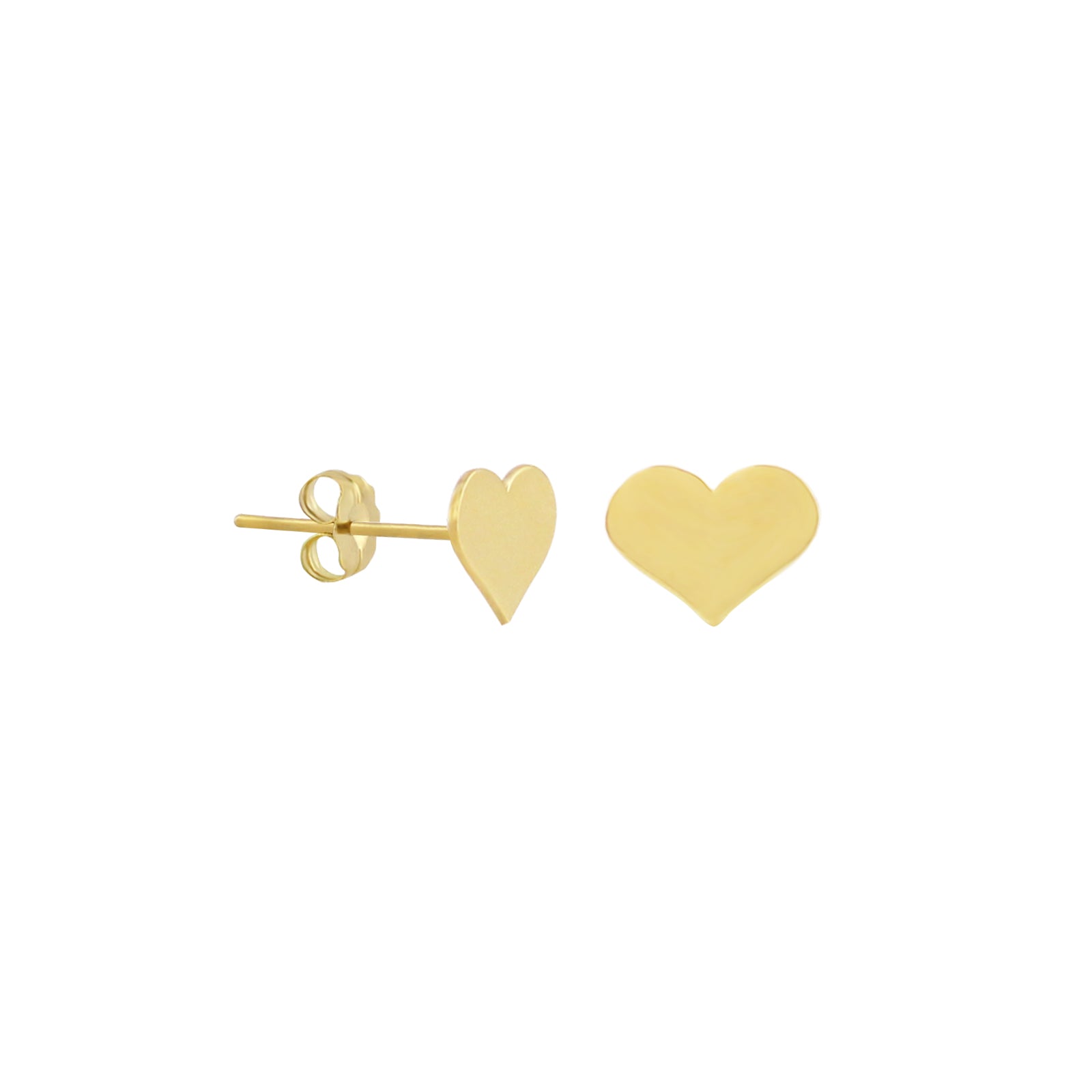 Engravable Heart Stud Earrings