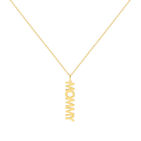 14K Italian Gold Mommy Necklace