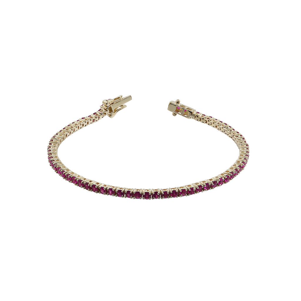 This is Major, Major Hot Pink Sapphire Bracelet
