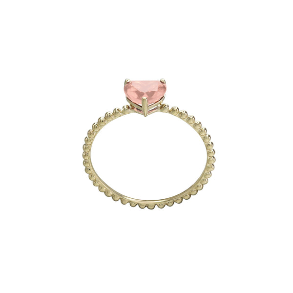 Give Love Heart Beaded Ring