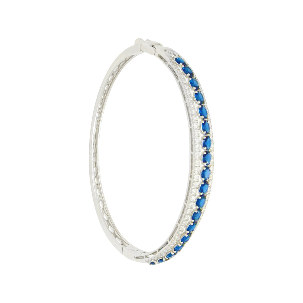 Sapphire Solitaires Bangle
