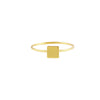 Yellow Gold Square Ring